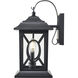 Allbert 2 Light 16.25 inch Powder Coated Black Outdoor Wall Sconce